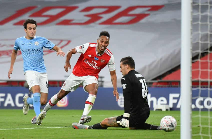 Arsenal, Pierre-Emerick Aubameyang (Photo by JUSTIN TALLIS/POOL/AFP via Getty Images)